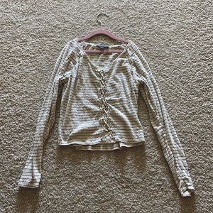 cropped long sleeve shirt from American Eagle